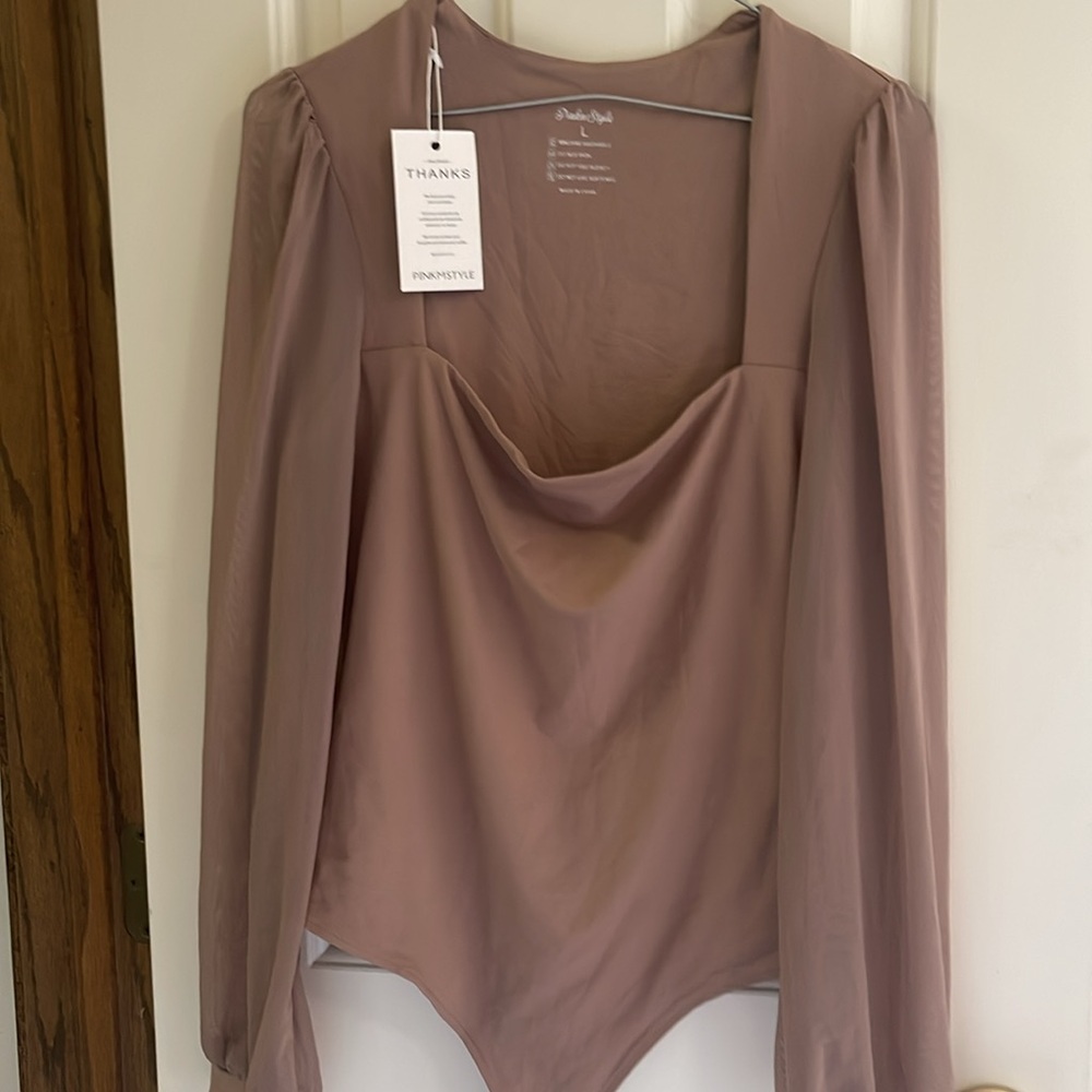Amazon Long Sleeve Fitted Bodysuit
